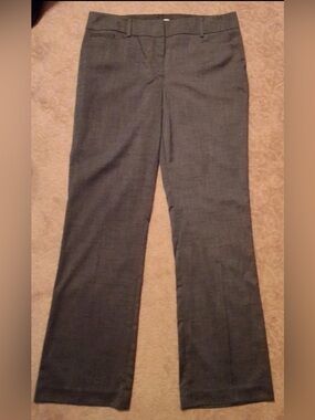 New York & Company Gray Straight-Leg Dress Trousers